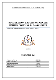 Registration Process Of Private Limited Company In Bangladesh