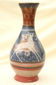 Ken edwards pottery, mexican pottery, ken edwards dinnerware is for sale on this site. Handmade Vintage Mexican Pottery Vase Tonala Burnished Clay Urn W White Deer