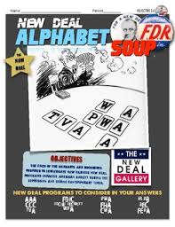 The alphabet agencies, or new deal agencies, were the u.s. Alphabet Soup Political Cartoon