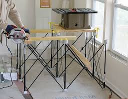 A Heavy Duty Portable Workbench Or Table Base The Centipede Portable Work System Sets Up In Seconds Without Assembl Portable Workbench Table Base Steel Frame