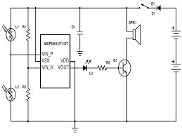 This is a simple dark detector circuit that i found on the internet. Schematics Com Shadow Sensor Alarm