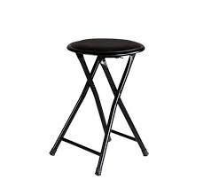 En bon état vintage avec des signes d'usure et une utilisation antérieure. Tabouret Pliant Jonathan Noir Tabouret But