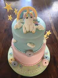 Baby Shower Unicorn Cake Cake By Chloes Cake Creations Cakesdecor