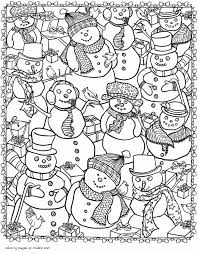 Get the markers out and make an average day a little more magical (for free!) by printing out a few of our favorite fairy, rainbow, and baby unicorn coloring pages. Snowmen Coloring Page For Adult Doodle Coloring Pages Printable Com