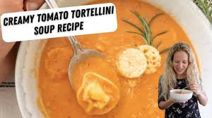 Creamy Tomato Tortellini Soup Easy Soup Recipe Quick Dinner Idea Youtube