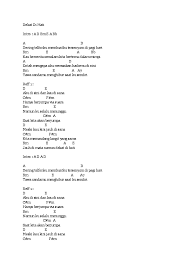 Chord Lagu Sedihnya Malam Ini Contoh Soal 2