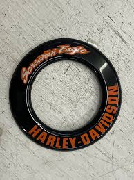 Harley Screamin Eagle Air Cleaner Cover Insert Black Orange Round Trim Harleydavidson In 2020 Orange Black Air Cleaner Screamin