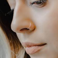Ultra Thin 24g Rose Gold Fill Nose Ring Hoop 7mm 8mm Etsy Nose Piercing Hoop Nose Piercing Jewelry Faux Nose Ring