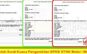 Contoh surat kuasa pengambilan uang di bank. Surat Kuasa Pengambilan Bpkb Di Fif