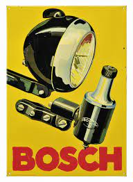 Blechschild Bosch Robert Bosch Gmbh Stuttgart 1930 Bis 1940 Alte Werbung Werbeschilder Werbeposter