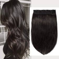 Find black hair clip products, manufacturers & suppliers featured in arts & crafts industry from china. Real Hair Clip In Hair Extensions Black One Piece Human Hair Extension Remy Thick 3 4 Full Head Set Long Straight 24 105g 1b Natural Black Amazon Co Uk Beauty
