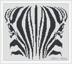 Black And White Silhouette Cross Stitch Patterns Face Zebra Black And White Monochrome Counted Cross Stitch Pattern Instant Download Epattern Pdf Cross Stitch Patterns Stitch Patterns Cross Stitch Animals