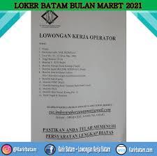 Pelindo 1 akan meningkatkan pasar pelayanan kegiatan ship to ship (sts) di cabang pelabuhan tanjung balai karimun dan pulau nipah, kepulauan riau. Lowongan Kerja Pt Indoyasa Karya Utama Lowongan Kerja Batam 2021