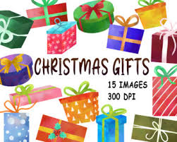 Native american indians and traditional craft set. Watercolor Gift Box Clipart Png Christmas Presents Craft Gifts Christmas Pre