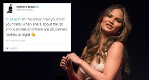 Chrissy teigen, who has spent the last 4 years calling people she disagrees with white supremacists is upset because a mob is accusing her of pedophilia. Chrissy Teigen Responds To A Twitter Troll Who Said She Was Holding Her Baby Incorrectly Glamour