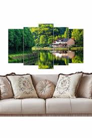 Çift taraflı bant ile duvara uygulanır. 5 Parca Mdf Tablo Modelleri