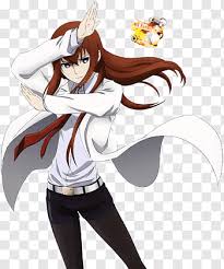 Female Anime Character Racing Her Two Hands Steins Gate Rintarou Okabe Kurisu Makise Mayuri Shiin Female Anime Male Cartoon Characters Character Illustration