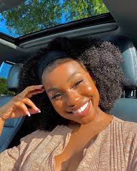 Ayo On Instagram Hit Different Hair Wigencountersofficial Beautiful Black Girl Headband Hairstyles Beautiful Dark Skin