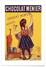 Chocolat Menier Vintage Poster Vintage French Posters Art Nouveau Poster Art