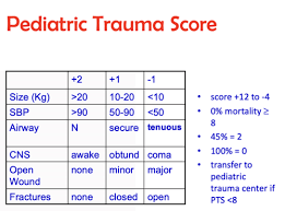 Image result for Pediatric Trauma Score
