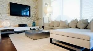 Wohnzimmer Wand Mit Naturstein Bricks Mauerstein Und Fernseher Davor Bricks Wohnen Wohnzimmer Ideen Modern Wohnung Einrichten