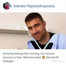 Granit xhaka and sokratis papastathopoulos look ahead to wednesday's europa league final against chelsea in baku. Arsenal Reacts After Sokratis Papastathopoulos And Wife Welcome A Baby Girl Report Minds