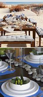 Book the best western on the river! Two Tabletop Designs For A Dinner Party By The Sea Dinner Party Themes Dinner Party Beach Dinner