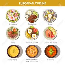 Europaische Kuche Speisen Fur Menu Vektor Vorlagen Lizenzfrei Nutzbare Vektorgrafiken Clip Arts Illustrationen Image 71969651