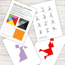 Check spelling or type a new query. Tangram Puzzle With 12 Silhouettes Of Dancers Printable Pdf Tpt