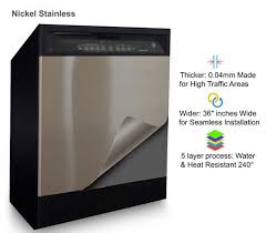 Find refrigerator panels stainless steel. Update Dishwasher Appliances Door Panel Cover More Self Etsy