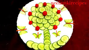 They are equal parts cute and classy, their neutral design makes them very easy to display with a variety of other holiday turn this fun holiday decoration into a kids craft by setting up stations for candy, frosting, and other decorations. Cucumber Tree Salad Decoration Ideas For School Students 241 Neelamkirecipes Youtube
