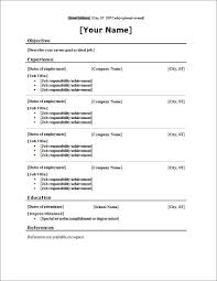 Word Document Resume With Photo In Word Format