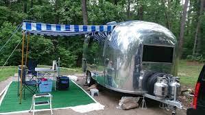 How To Repair Or Replace A Pole And Rope Awning Vintage Camper Vintage Airstream Trailer Awning