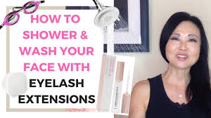 When wearing eyelash extensions the lash line is more prone to debris getting caught, therefore daily washing is a must. How To Wash Your Face With Eyelash Extensions Shower With Eyelash Extensions