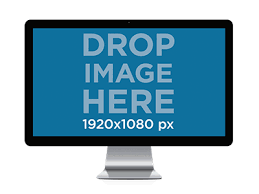 Placeit Mockup Of A 27 Inch Imac Poster Mockup Imac How To Make Logo