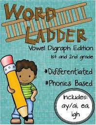 Age 7 and up daily word ladders. Word Ladders Vowel Digraphs 1st And 2nd Grade By Emily Hutchison