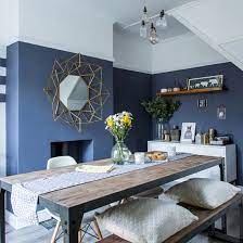Every one of these tips gray dining room ideas are fantastic. Looking For Modern Dining Room Ideas Take A Look At This Funky Urban Scheme With Striking Walls Dining Room Small Blue Dining Room Decor Dining Room Design