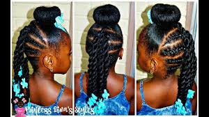 Just Another Bun Hairstyle Little Girls 4a Natural Hair Video Kids Hairstyles Hair Styles Natural Hairstyles For Kids