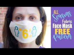 Free Patterns And Video Instructions Patrones Gratis Y Video Tutorial All Free Pattern Are Here In This Page Scro Easy Face Mask Diy Mask Easy Face Masks