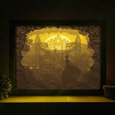 Princess 1 Paper Cutting Light Box Template Files