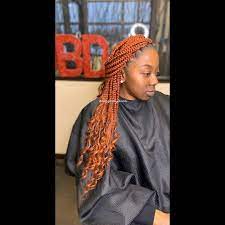 Danni On Instagram Length 20 Inch Style Goddess Box Braids Color 350 Book Your Next Box Braid Install Here In 2021 Box Braids Braids Vintage Hairstyles