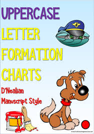 Kindergarten Handwriting Letter Formation Uppercase D Nealian Manuscript