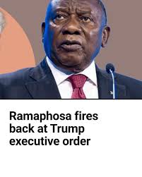 President Cyril Ramaphosa has denounced US President Donald Trump's claims  of 'race-based discrimination' against Afrikaners in South Africa, saying  the assertion is 'devoid of all truth'.