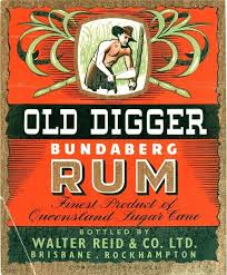 Old Digger Bundaberg Rum Label Bundaberg Rum Australian Beer Bundaberg