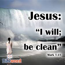 Biblword - Moved with pity, He stretched out His hand and touched him and  said to him, “I will; be clean.” // Mark 1:41 [RdG] | Facebook
