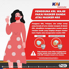 Jual poster kawasan wajib pakai masker kab sleman syafana tokopedia. Wajib Pakai Masker Ganda Di Krl Selama Ppkm Darurat Republika Online