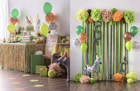 Here are some of our favorites safari nursery ideas. Ideas And Recipes For A Safari Themed Party Forkly Safari Theme Party Safari Birthday Party Jungle Theme Parties
