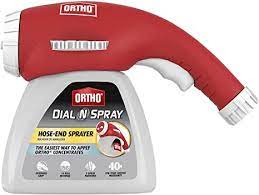 Ortho Dial N Spray Hose End Sprayer Multi Use Applicator No Mess 3 Adjustable Spray Patterns Extended Grip Handle Ergonomic Pet Brushes Garden Outdoor Amazon Com