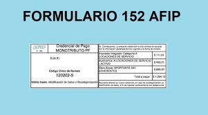 La afip dispuso un aumento de 46% en el componente destinado a financiar la obra social del contribuyente. Formulario 152 Afip