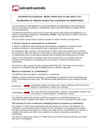 Worker cost centre (if available): Person Conducting A Business Or Undertaking
